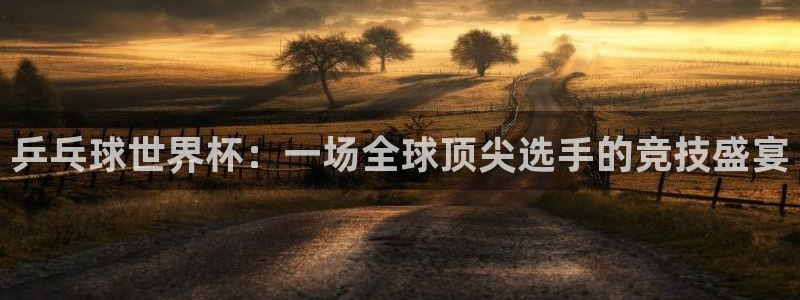 2026年世界杯赛程时间表格:乒乓球世界杯:一场全球顶尖选手的竞技盛宴